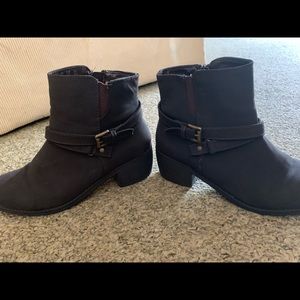 Brown booties